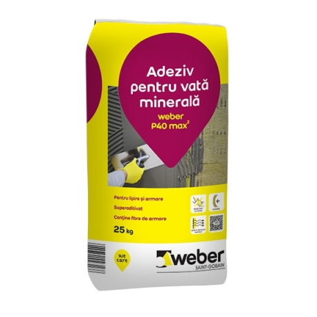 Adeziv si masa de spaclu Weber P40 25Kg