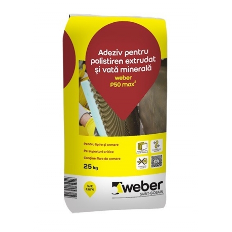 Adeziv si masa de spaclu Weber P50 25Kg